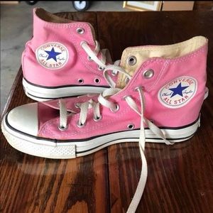 Pink Hightop Converse